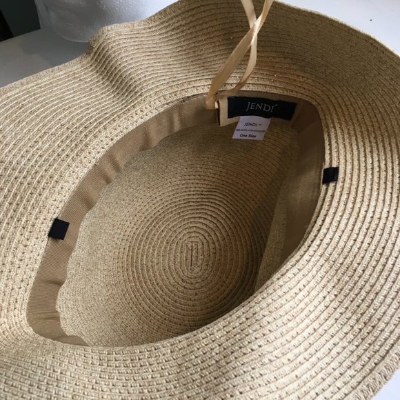 Jendi Women"s Wide Brim Floppy Adjustable Sun Hat - Picture 5 of 5